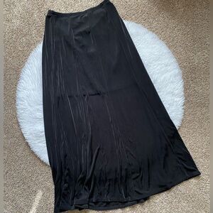 Cityknits Black Slinky Skirt Stretchy Womens Size Small